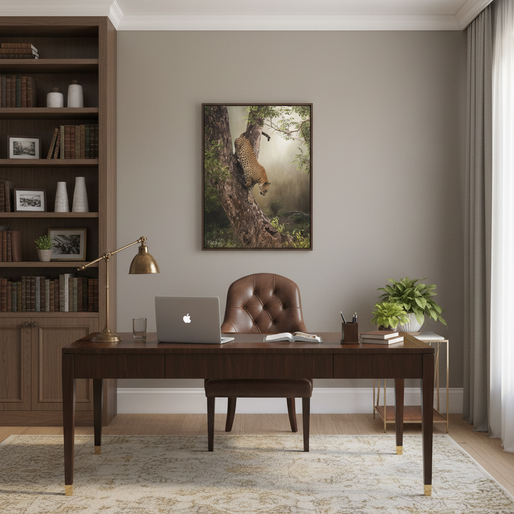 Leopard in Descent — By Photographer Patsy Weingart