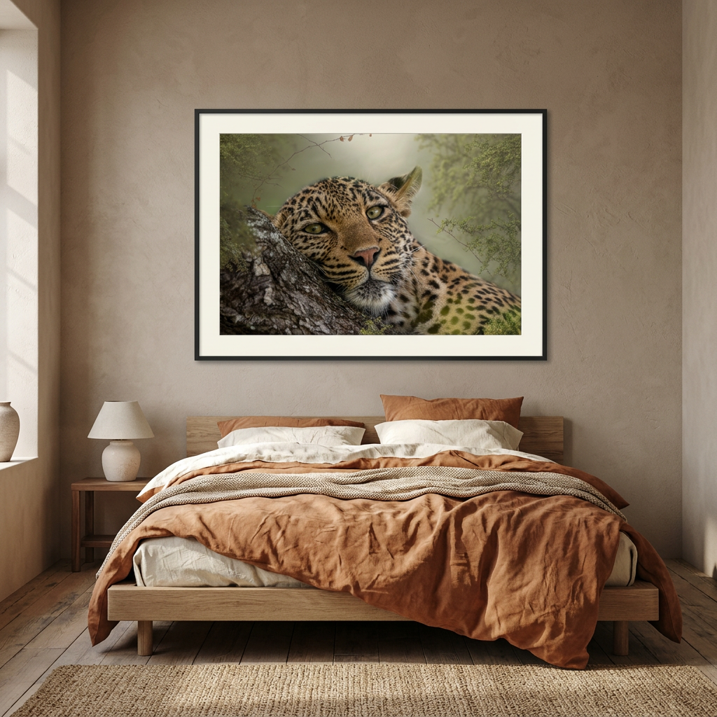 Leopard in Repose Fine Art Print | By Photographer Patsy Weingart