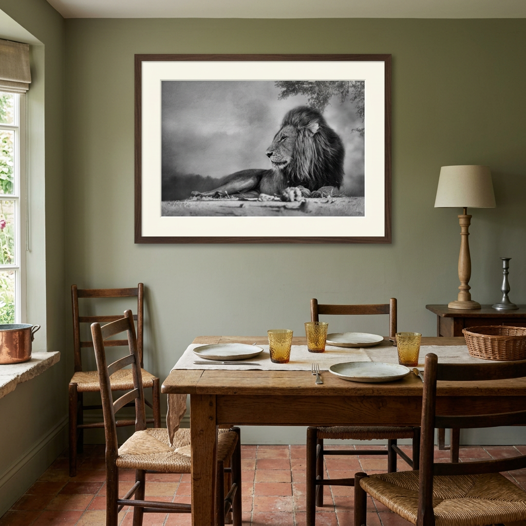 Lion Beneath the Acacia Fine Art Print | By Photographer Patsy Weingart