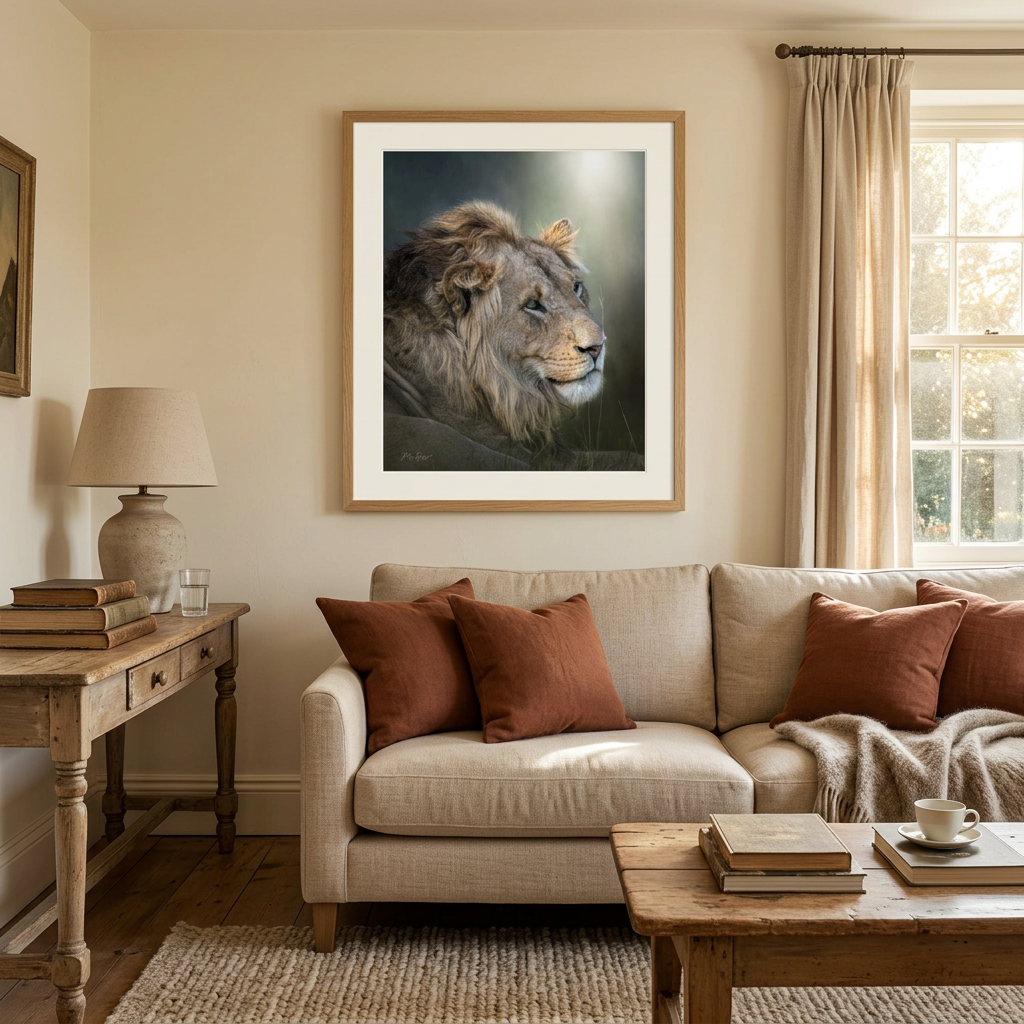 Lion's Gaze Fine Art Print | By Photographer Patsy Weingart