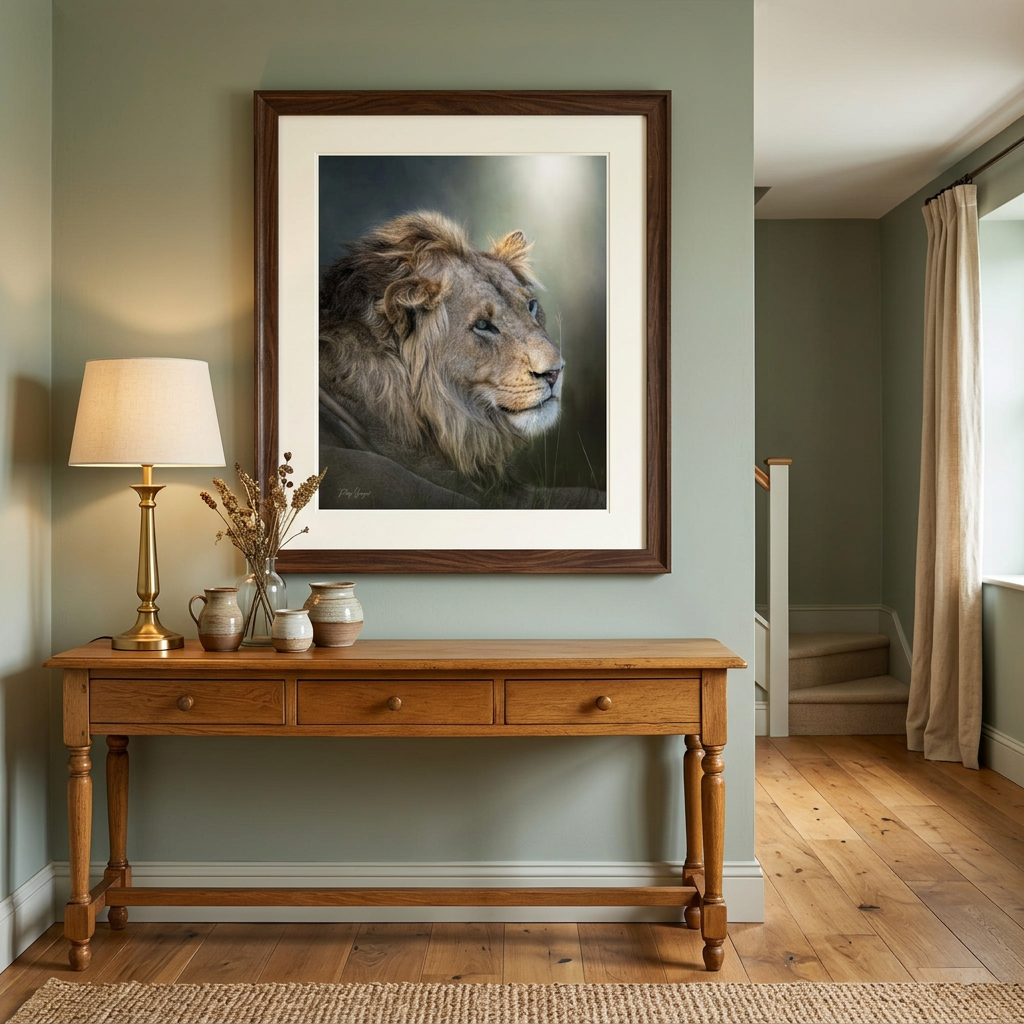 Lion's Gaze Fine Art Print | By Photographer Patsy Weingart