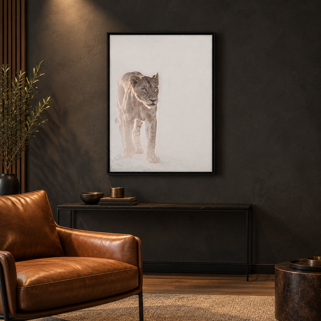 Lioness in Motion — By Photographer Patsy Weingart