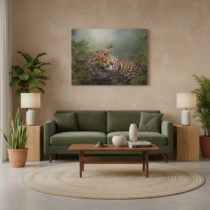 Resting Shadows – Sleepy Leopard on Tree by Photographer Patsy Weingart