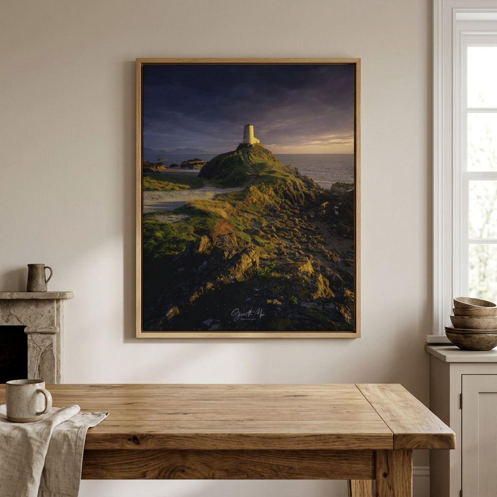 Llanddwyn Sunset – Golden Light Over an Iconic Welsh Lighthouse | By Photographer Gareth Mon Jones