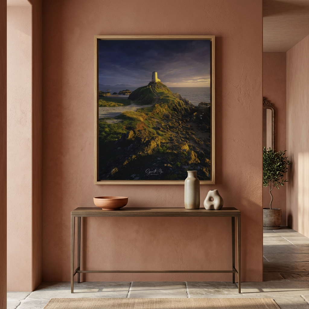 Llanddwyn Sunset – Golden Light Over an Iconic Welsh Lighthouse | By Photographer Gareth Mon Jones