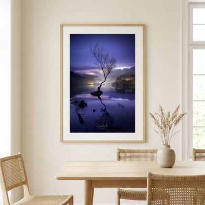 Llyn Padarn Evening Reflections Fine Art Print | By Photographer Gareth Mon Jones