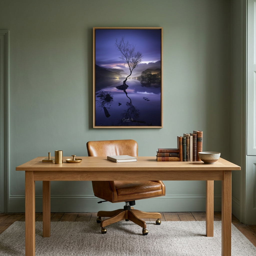 Llyn Padarn Twilight Reflections by Photographer Gareth Mon Jones