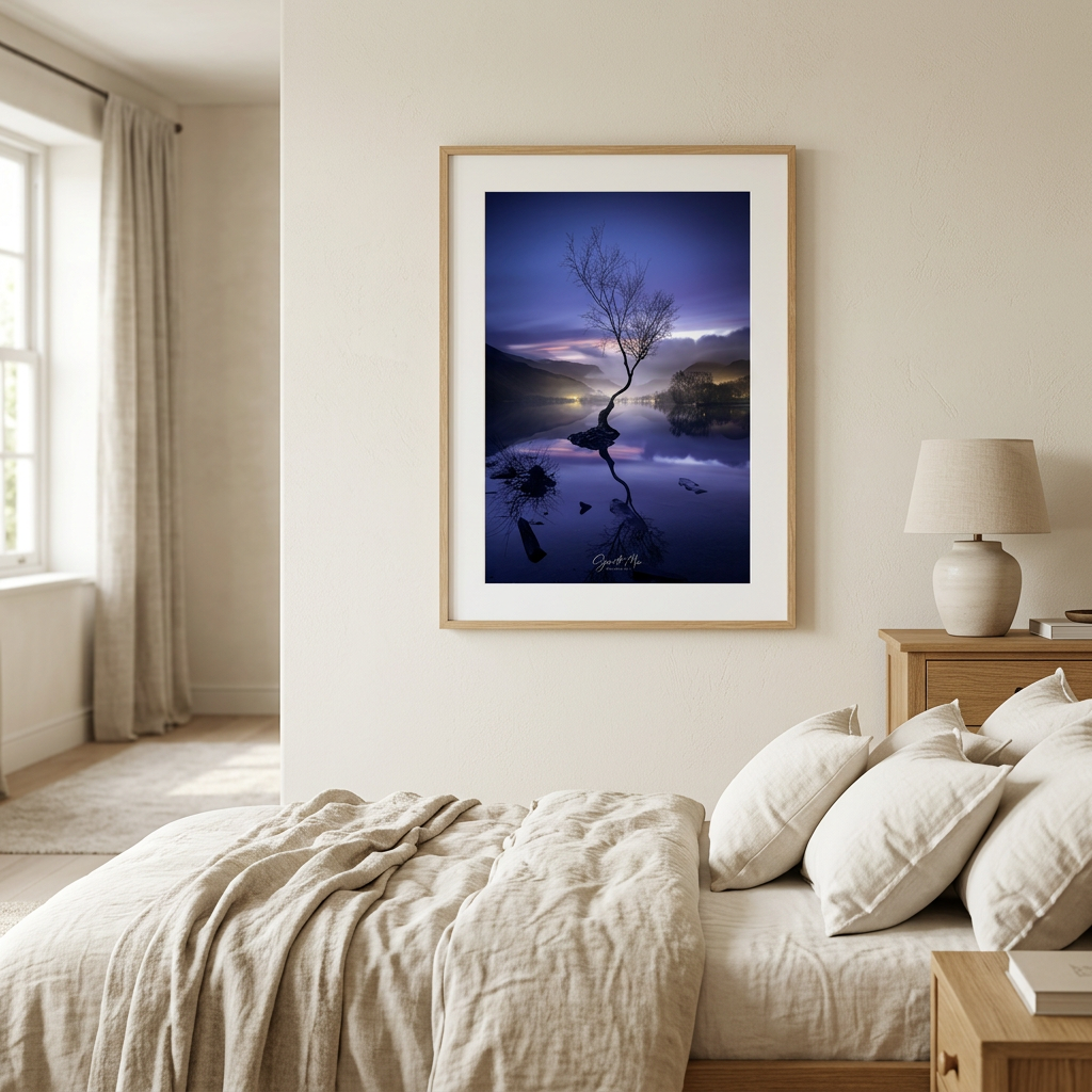 Llyn Padarn Evening Reflections Fine Art Print | By Photographer Gareth Mon Jones