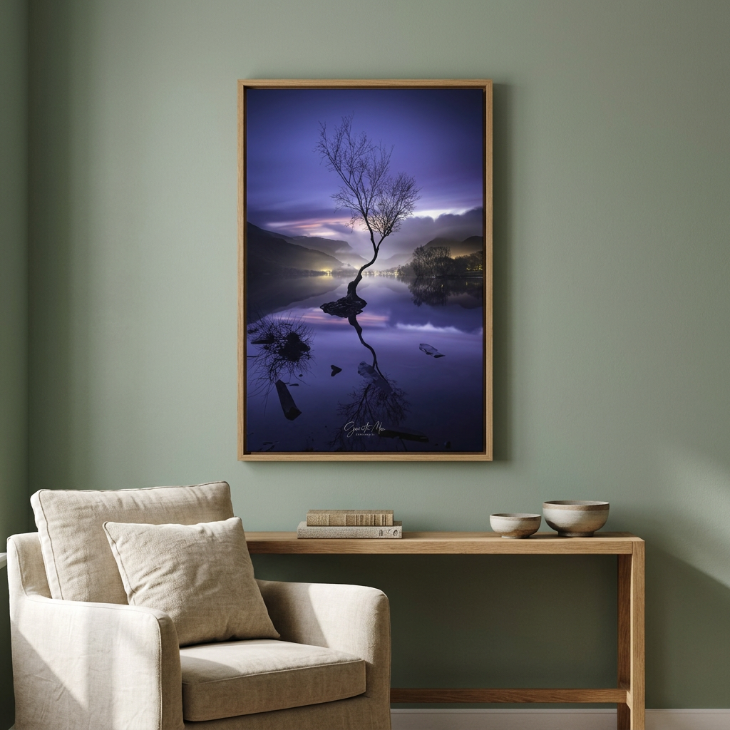 Llyn Padarn Twilight Reflections by Photographer Gareth Mon Jones