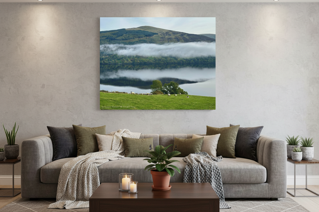 Loch Tay Clouds – Scottish Landscape Canvas Print by Fergus King