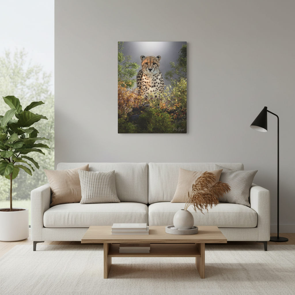 Cheetah in the Thicket — By Photographer Patsy Weingart