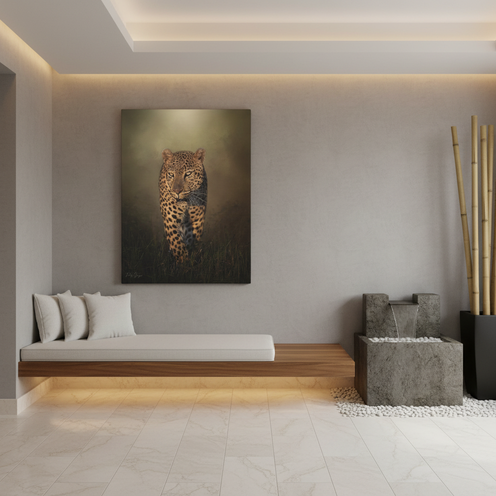 Menacing Leopard on the Path – By Photographer Patsy Weingart