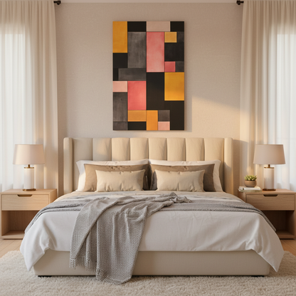 Modern Wall Art Print - Geometric Canvas Decor