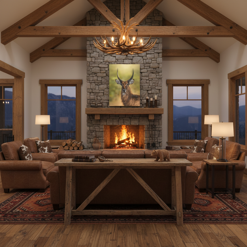 Waterbuck Portrait at Dusk – By Photographer Patsy Weingart