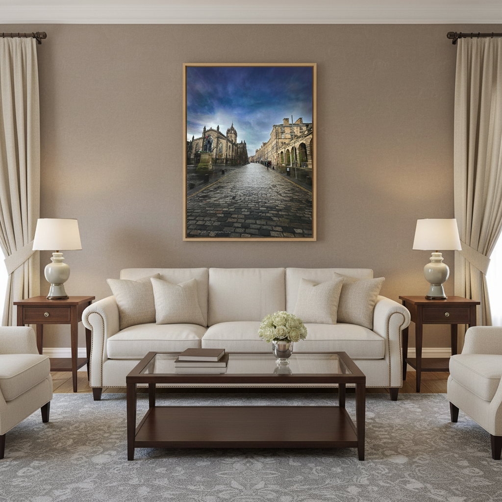 Royal Mile Edinburgh Canvas Print – By Photographer Fergus King