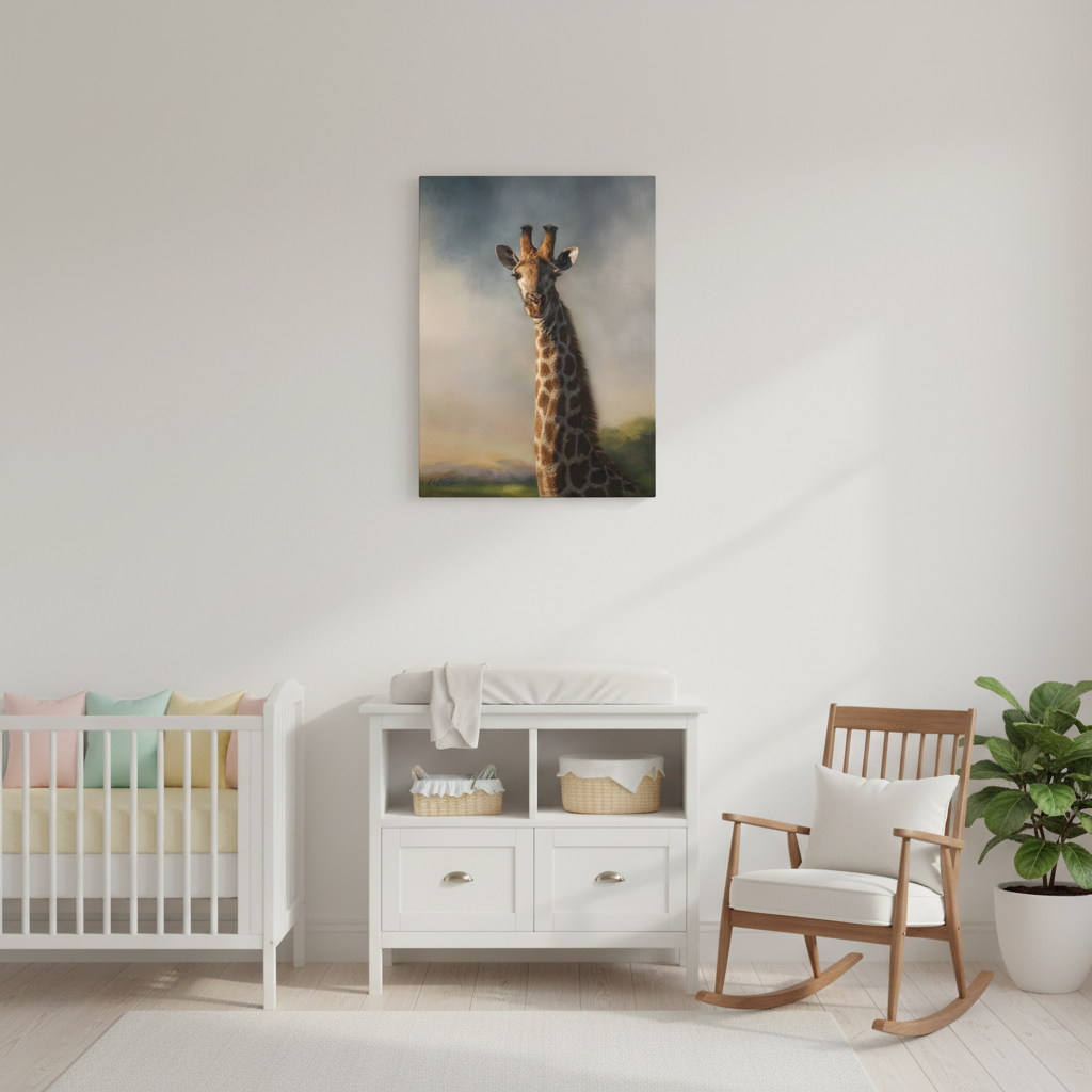 Giraffe in Pastel Light – By Photographer Patsy Weingart