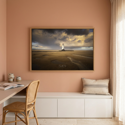 Talacre Lighthouse Across the Sands By Photographer Gareth Mon Jones