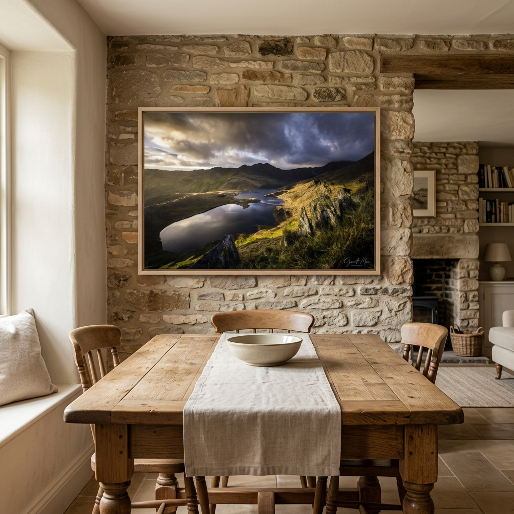 Llyn Llydaw, Eryri in January by Photographer Gareth Mon Jones
