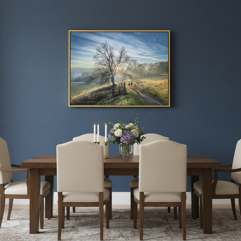 Penicuik House Estate canvas print – by photographer Fergus King l Scottish Palladian ruin wall art