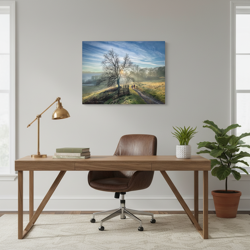 Penicuik House Estate canvas print – by photographer Fergus King l Scottish Palladian ruin wall art