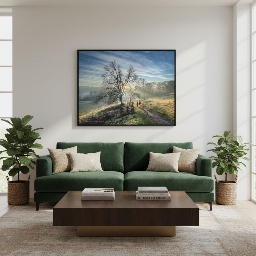 Penicuik House Estate canvas print – by photographer Fergus King l Scottish Palladian ruin wall art
