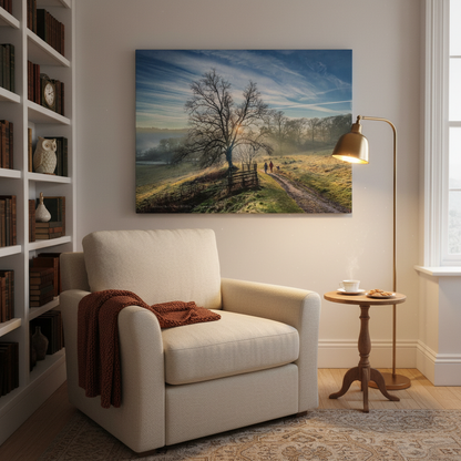 Penicuik House Estate canvas print – by photographer Fergus King l Scottish Palladian ruin wall art