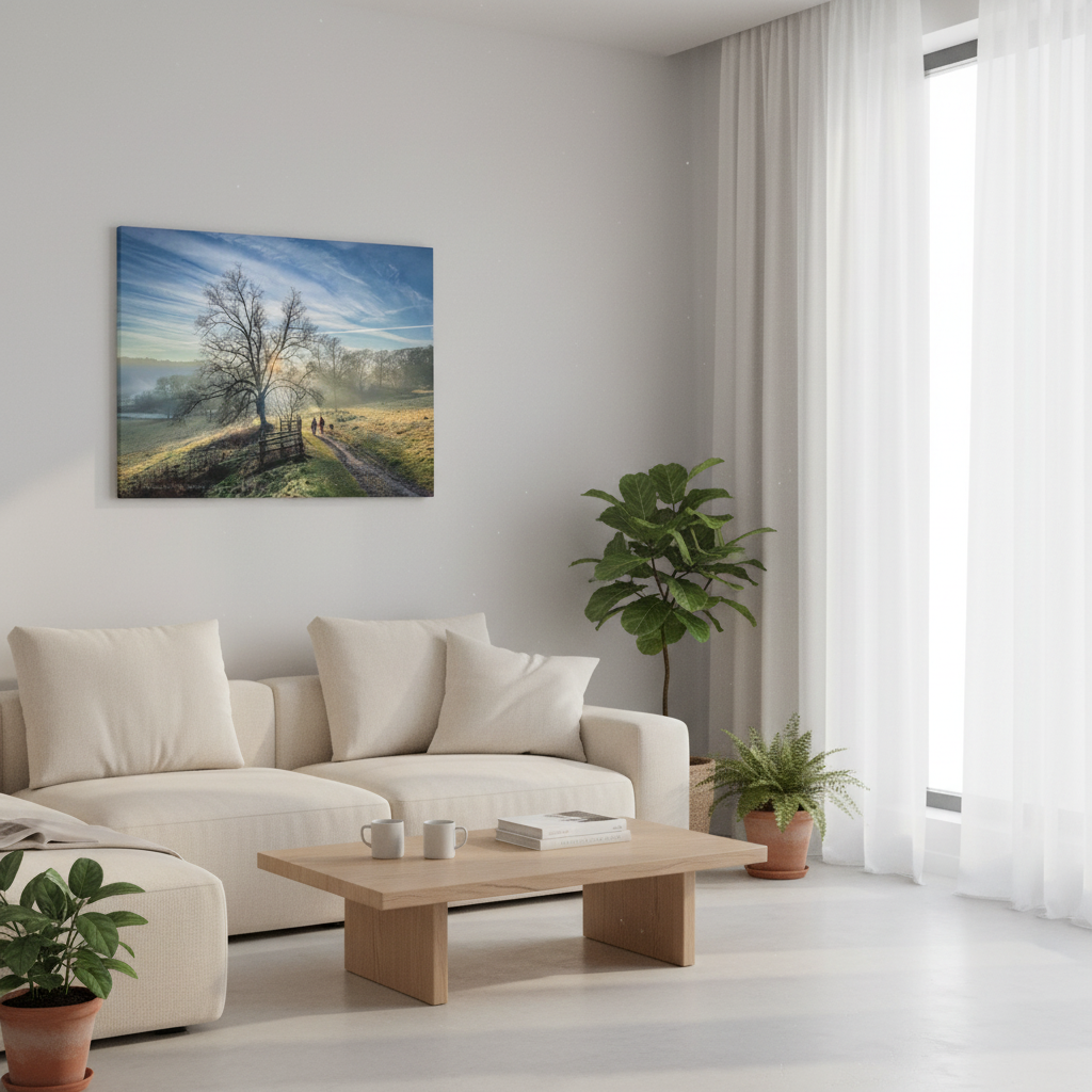 Penicuik House Estate canvas print – by photographer Fergus King l Scottish Palladian ruin wall art