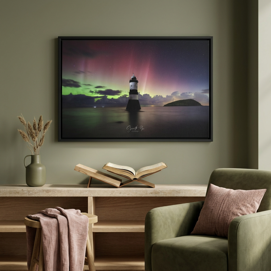 Penmon Lighthouse, Ynys Môn – Celestial Colours Over Still Waters | By Photographer Gareth Mon Jones