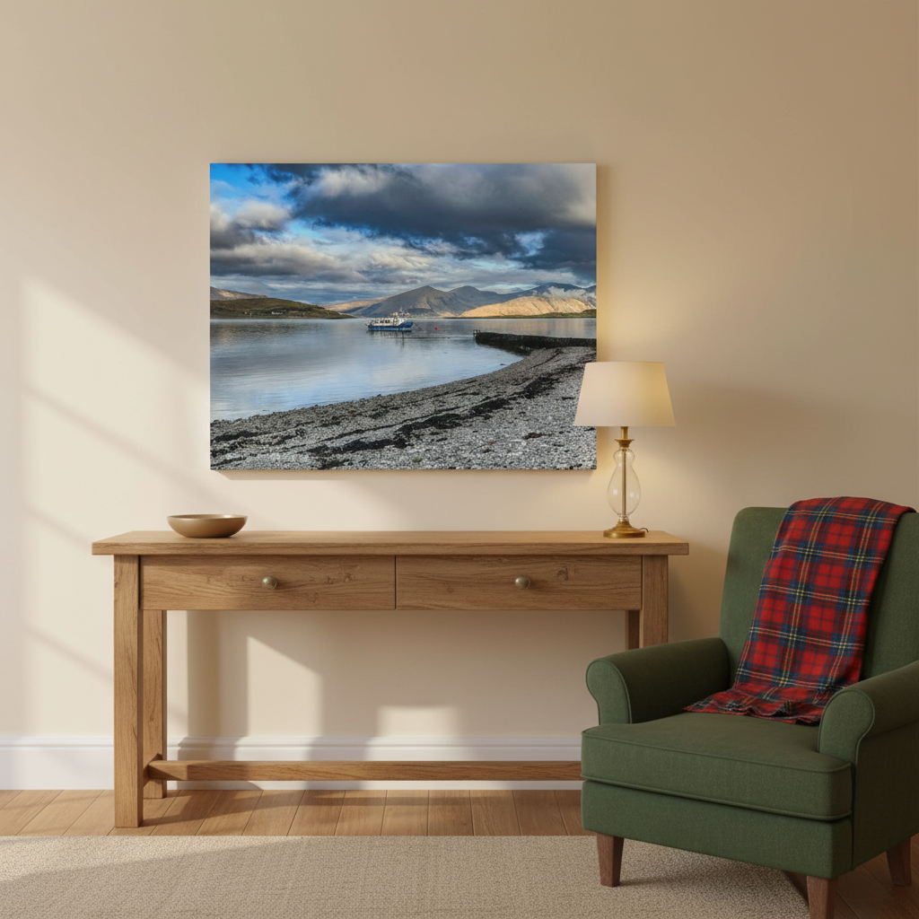 Port Appin Canvas Print – By Photographer Fergus King | Scottish Coastal & Highland Wall Art