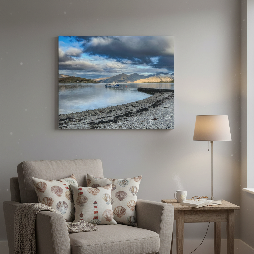Port Appin Canvas Print – By Photographer Fergus King | Scottish Coastal & Highland Wall Art
