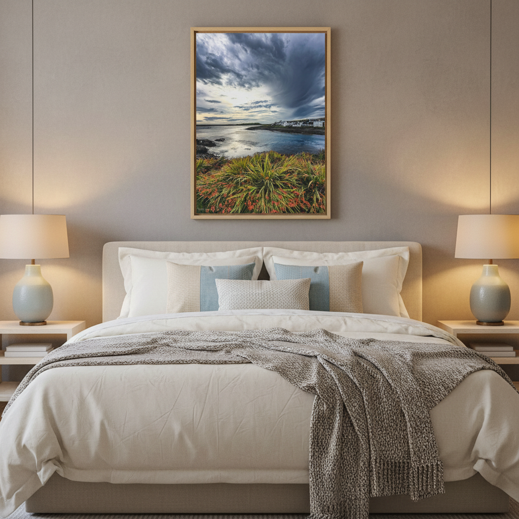 Portnahaven Canvas Print – Scottish Coastal Wall Art by Photographer Fergus King