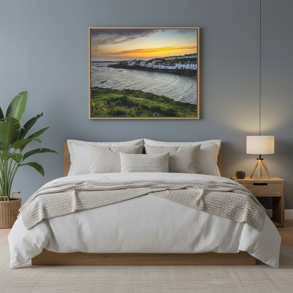 Portnahaven Harbour, Scotland – Canvas Print by Photographer Fergus King