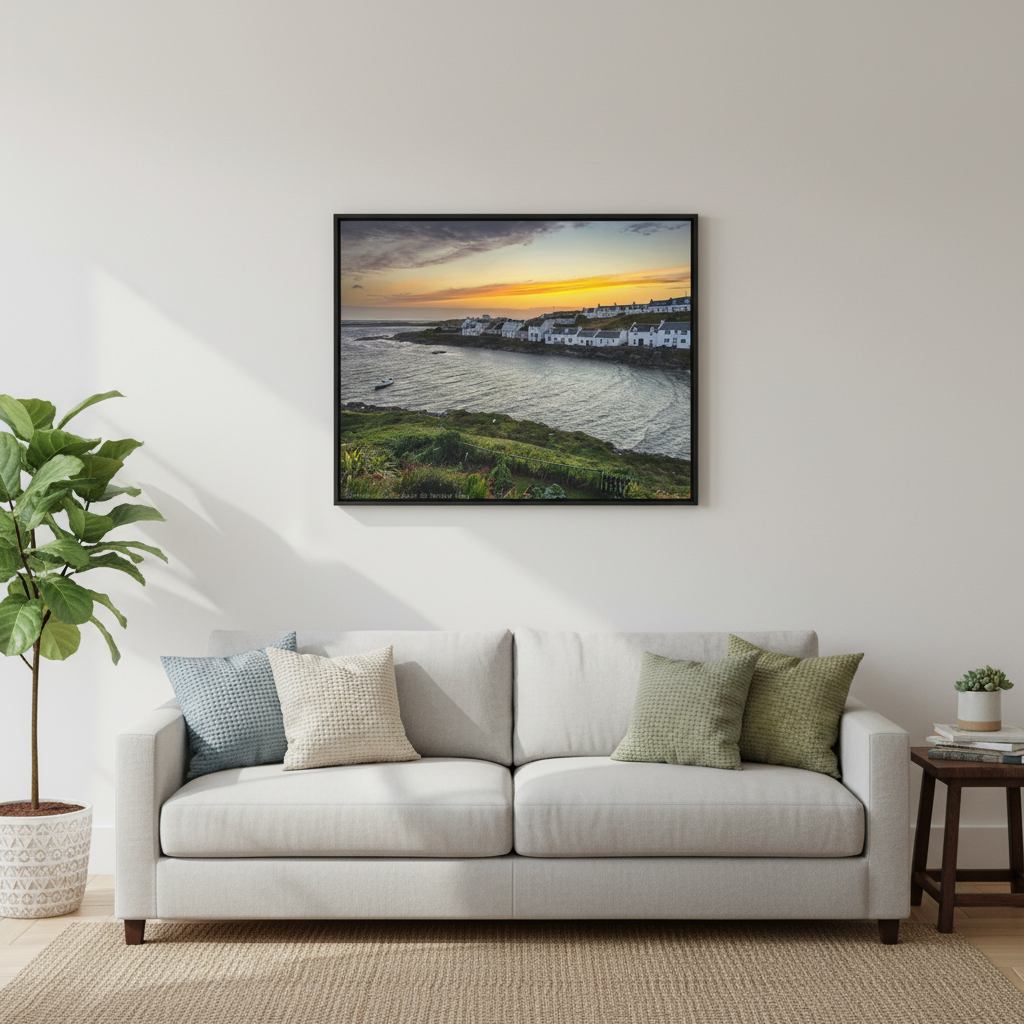 Portnahaven Harbour, Scotland – Canvas Print by Photographer Fergus King