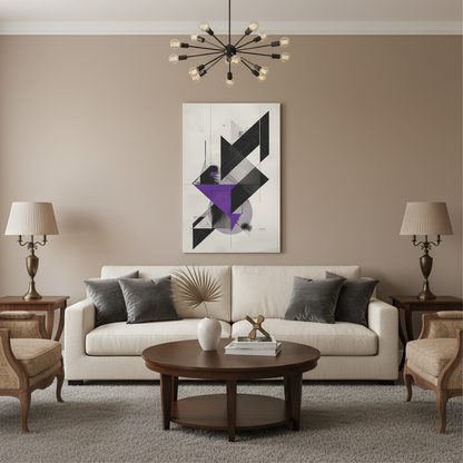 Precision Lines — Sleek Geometric Abstract Poster