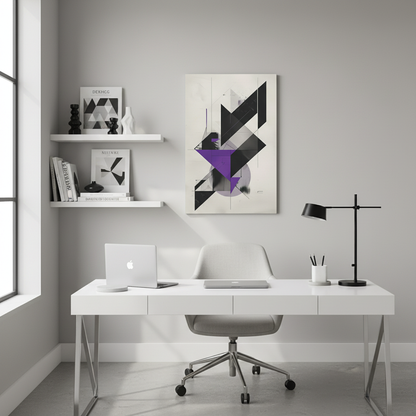 Precision Lines — Sleek Geometric Abstract Poster