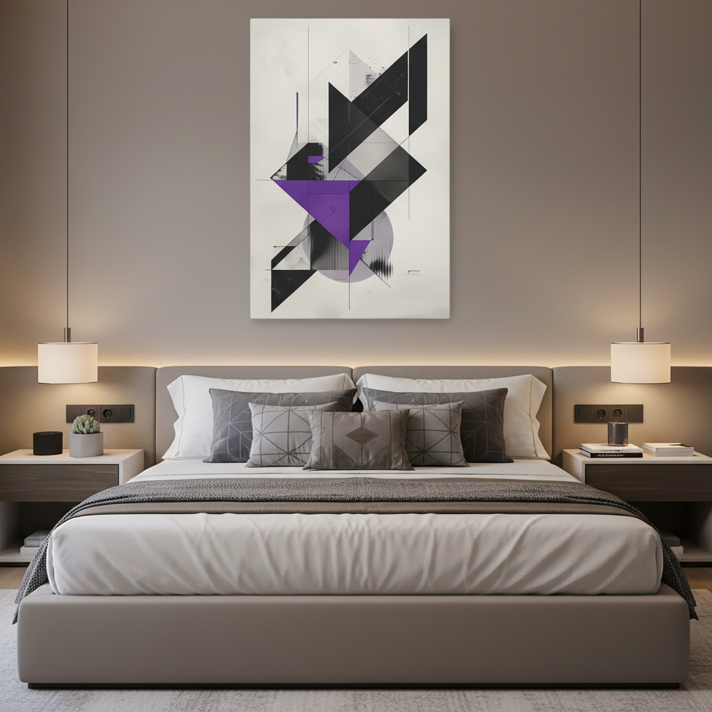 Precision Lines — Sleek Geometric Abstract Poster