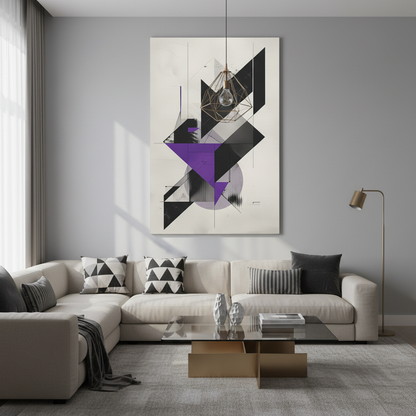 Precision Lines — Sleek Geometric Abstract Poster