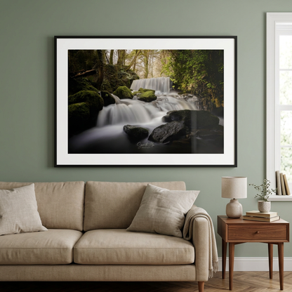 Pwllfanogl Waterfall Fine Art Print | By Photographer Gareth Mon Jones