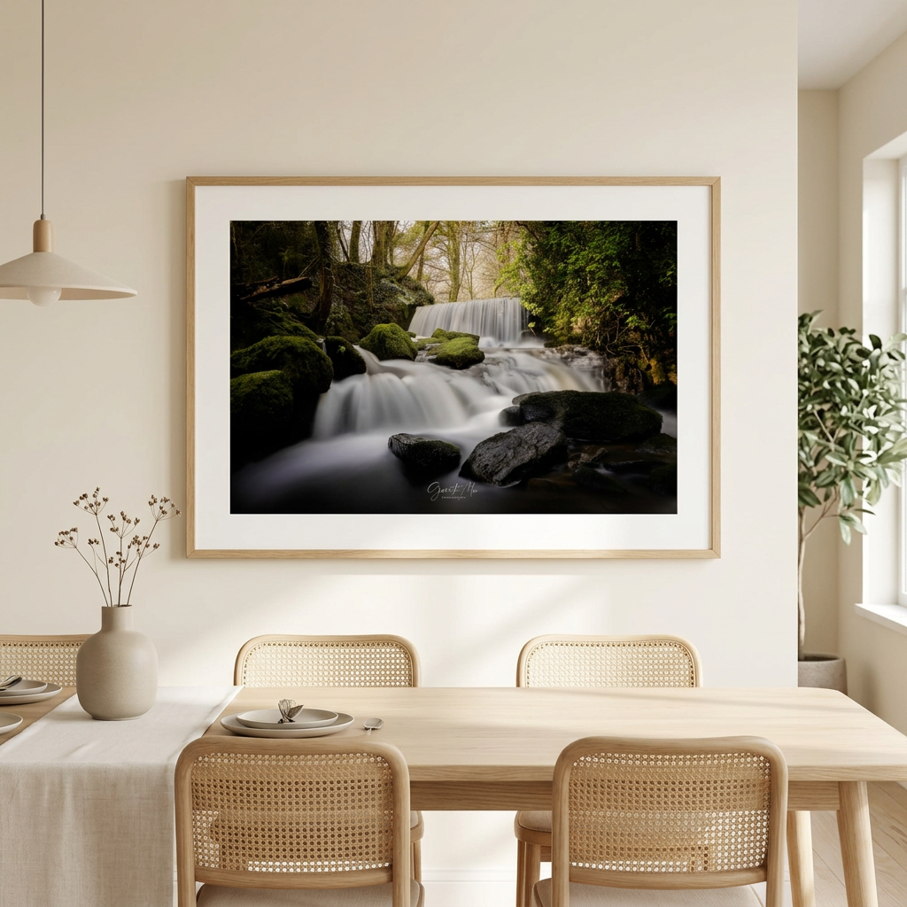 Pwllfanogl Waterfall Fine Art Print | By Photographer Gareth Mon Jones