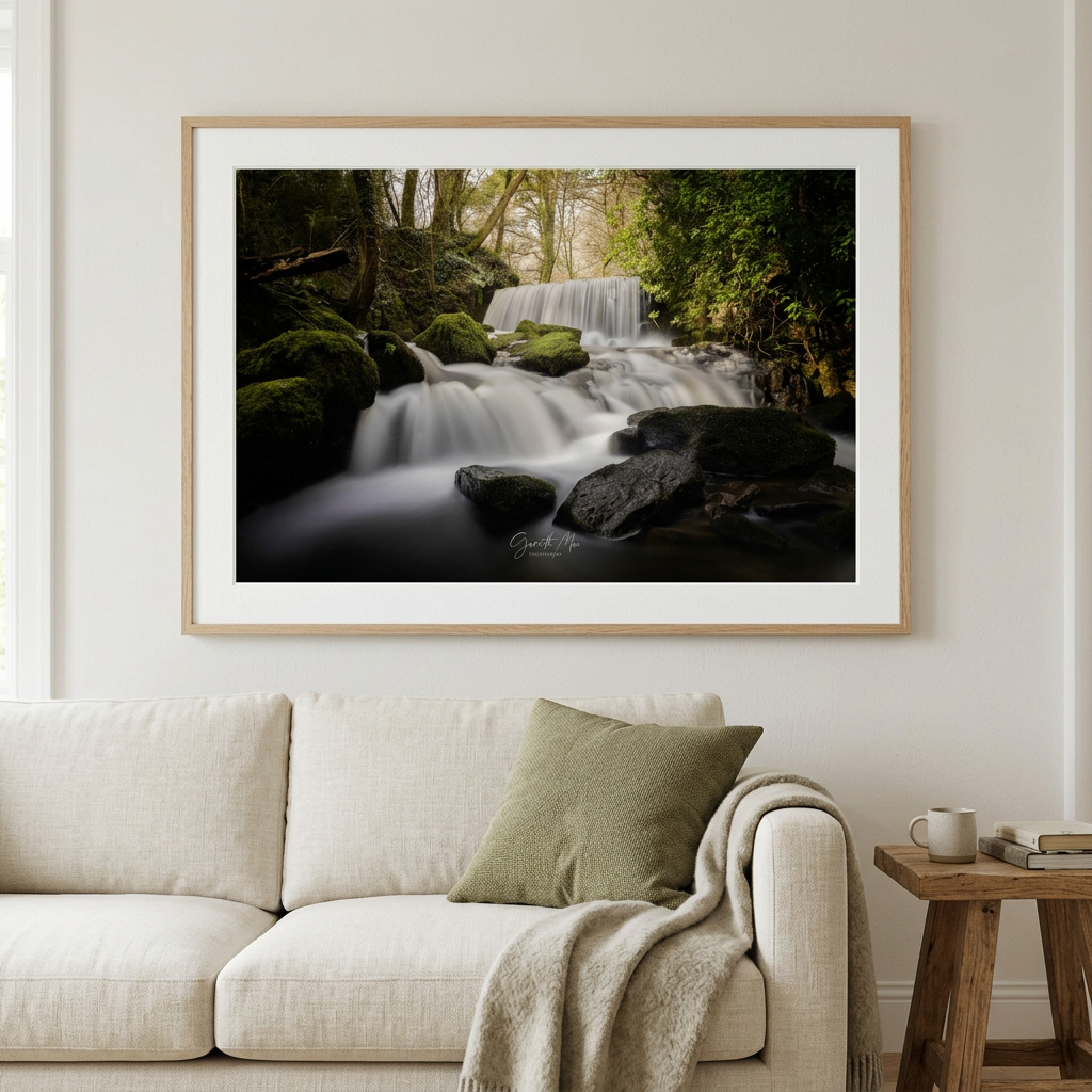 Pwllfanogl Waterfall Fine Art Print | By Photographer Gareth Mon Jones