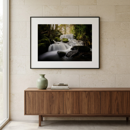 Pwllfanogl Waterfall Fine Art Print | By Photographer Gareth Mon Jones
