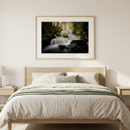 Pwllfanogl Waterfall Fine Art Print | By Photographer Gareth Mon Jones