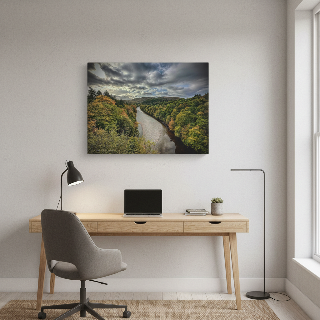 River Garry Canvas Print – By Photographer Fergus King