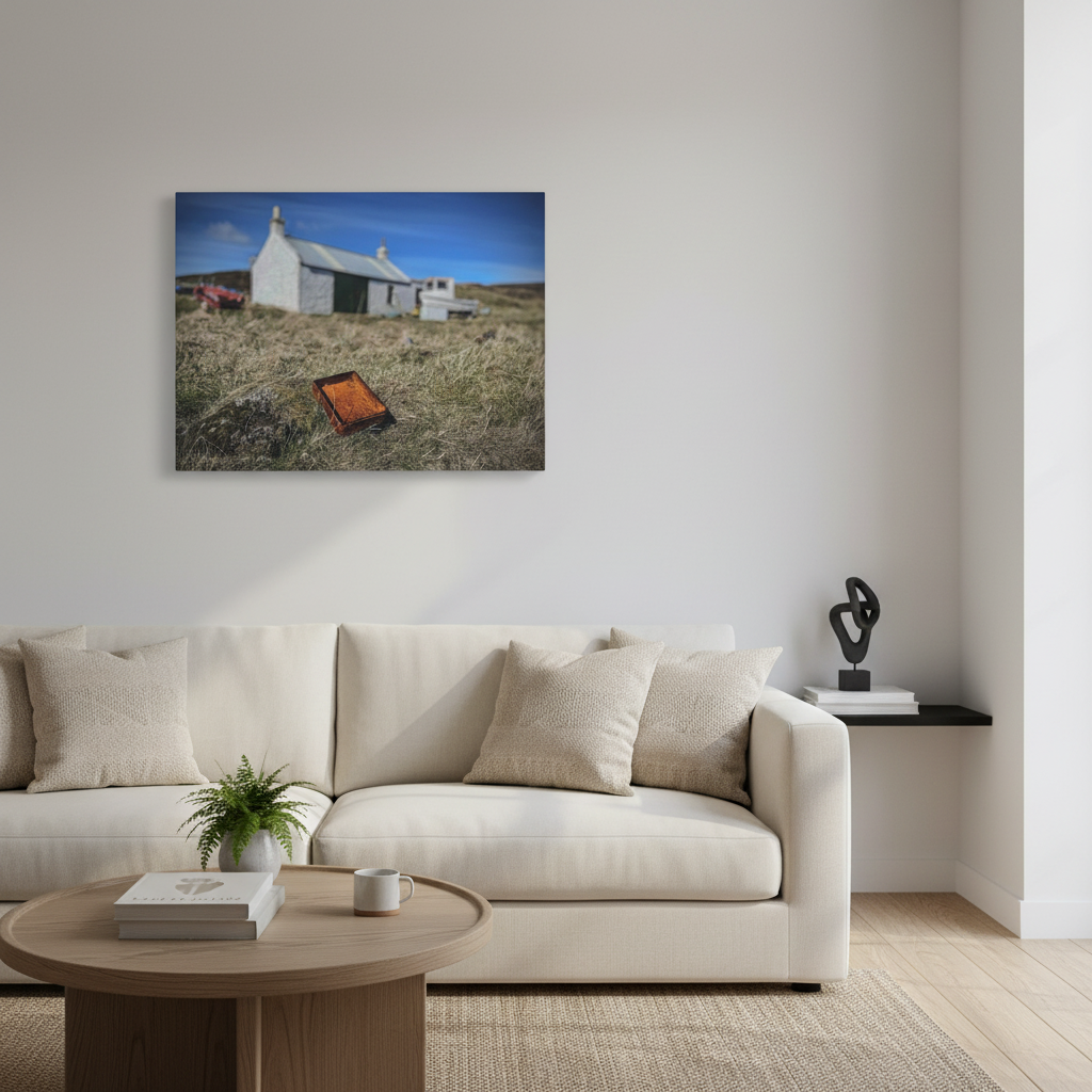 Rust Tin in the Highlands Canvas Print – by Photographer Fergus King