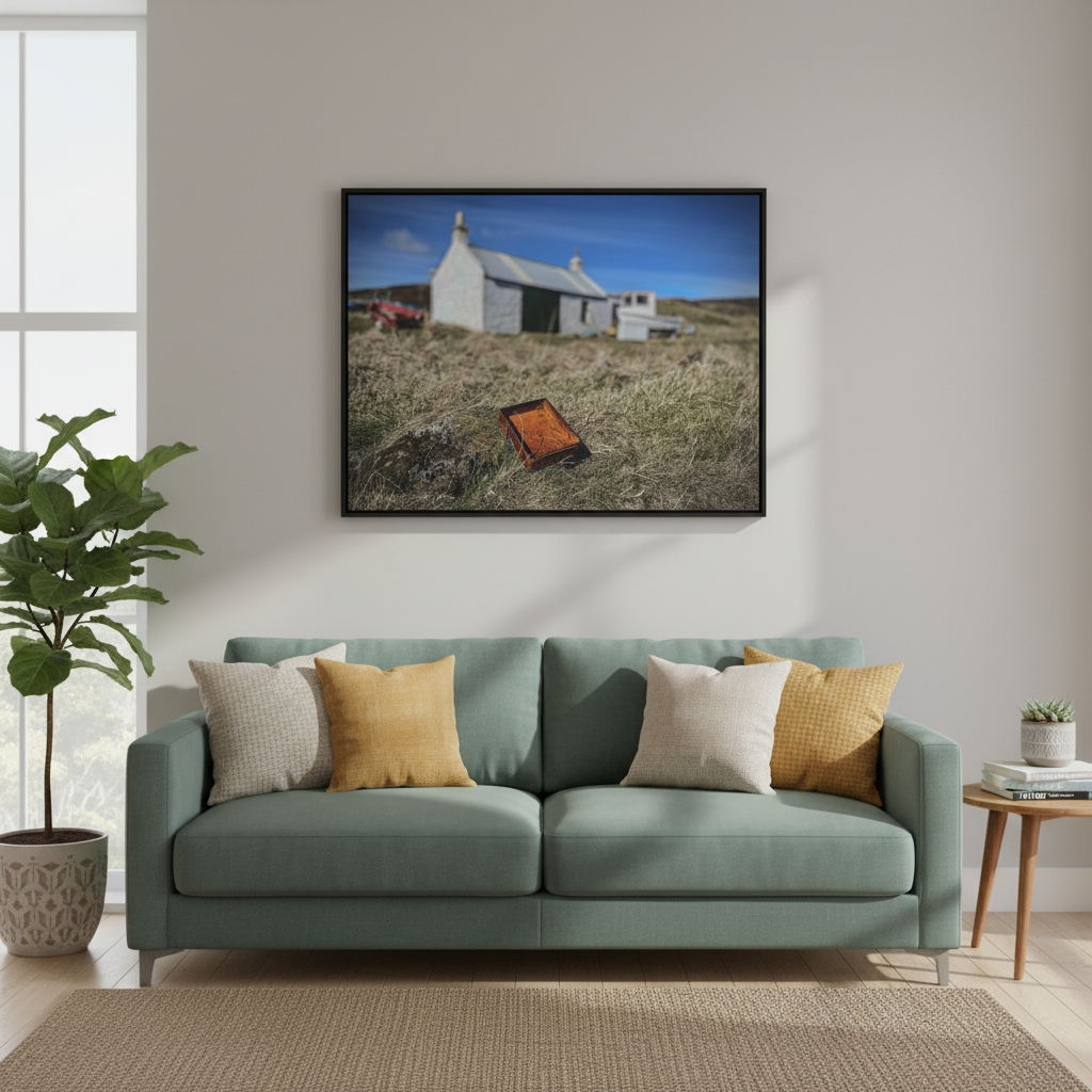 Rust Tin in the Highlands Canvas Print – by Photographer Fergus King