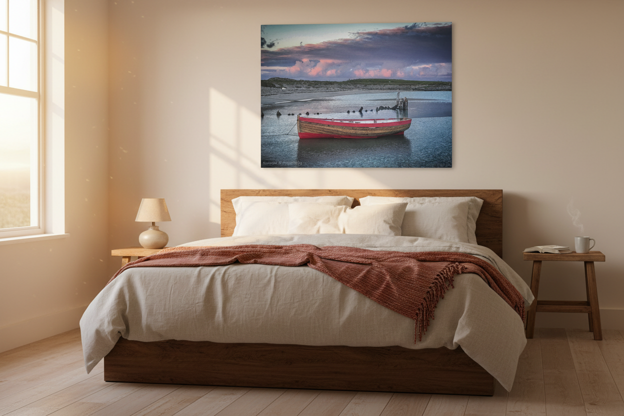 Scarinish Beach at Dusk – Canvas Print by Photographer Fergus King