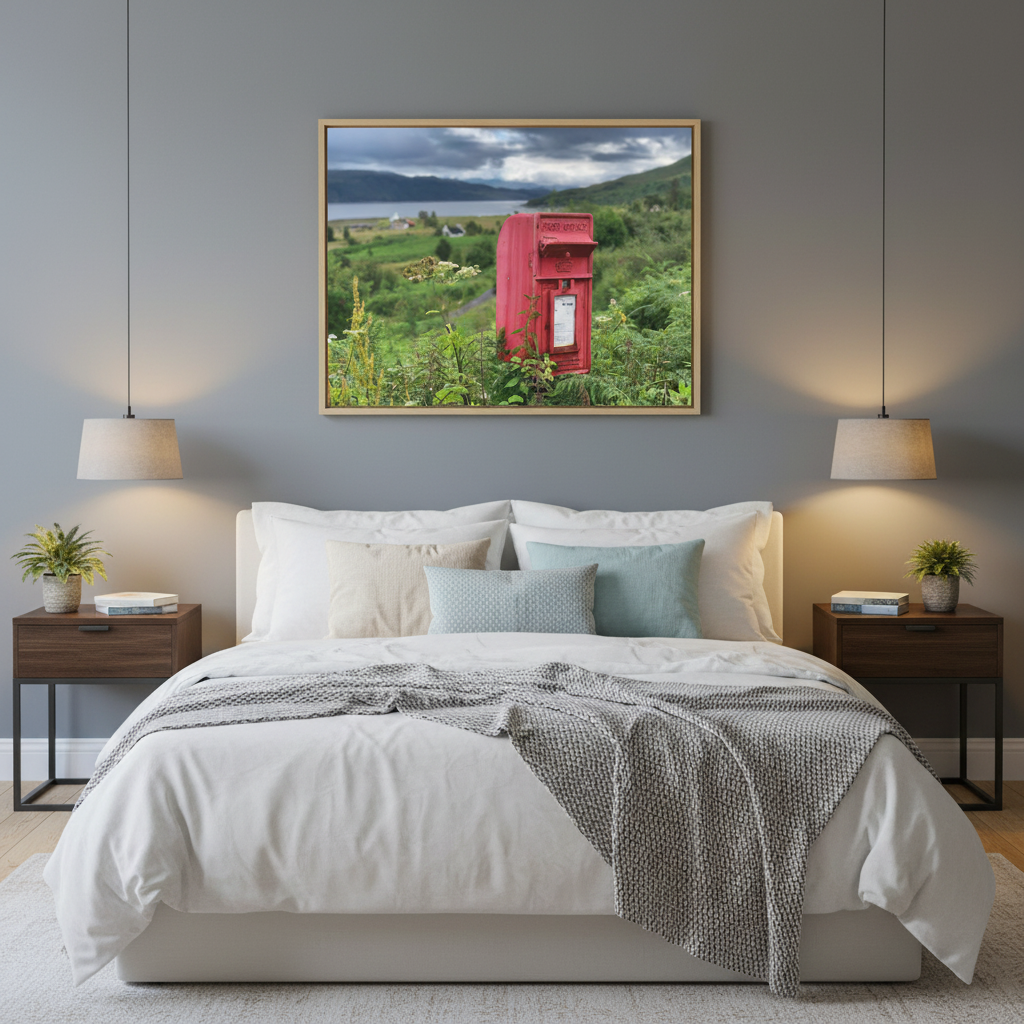Skye Post Box, Scottish Highlands – Canvas Print by Fergus King