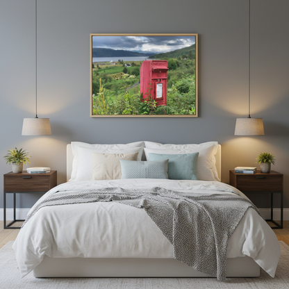 Skye Post Box, Scottish Highlands – Canvas Print by Fergus King
