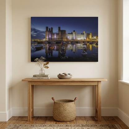 Caernarfon Castle in April by Photographer Gareth Mon Jones