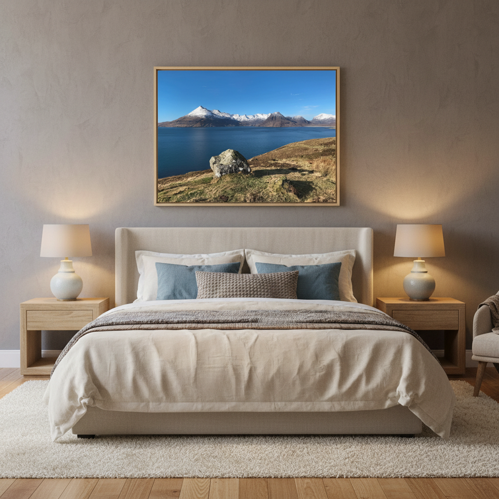 Snowy Cuillins, Isle of Skye – Canvas Print by Fergus King